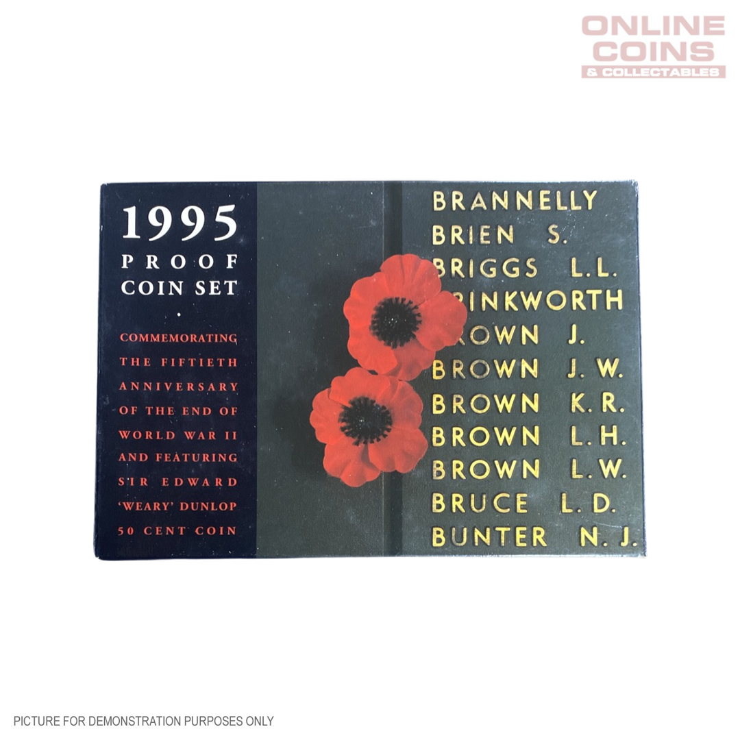 1995 Six Coin PROOF Year Set - Fiftieth Anniversary End of World War II